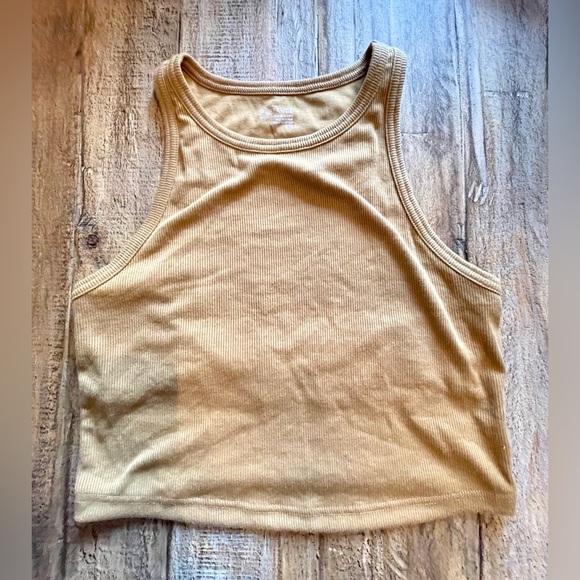 aerie Tops - Offline by Aerie Light Tan Tank Top with a Shelf Bra Size Medium